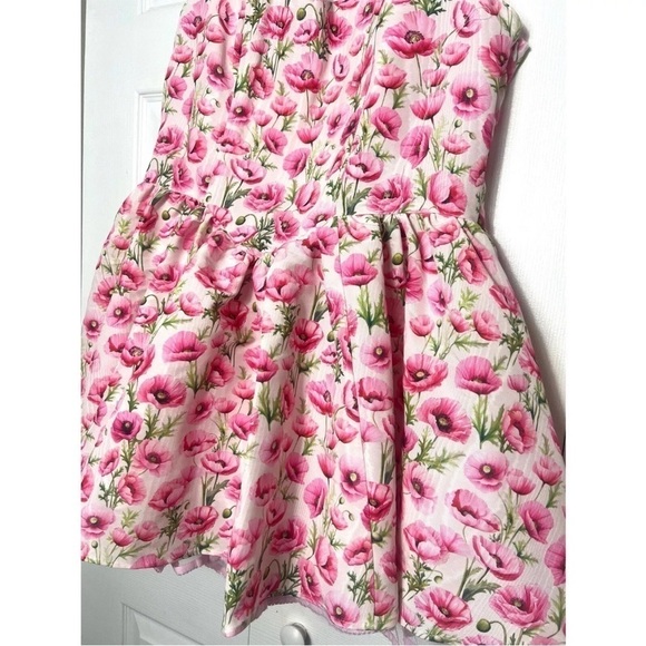 Sugar Thrillz Dolls Kill White Pink Floral Magic Moves Corset Dress Size XXL - Picture 7 of 9